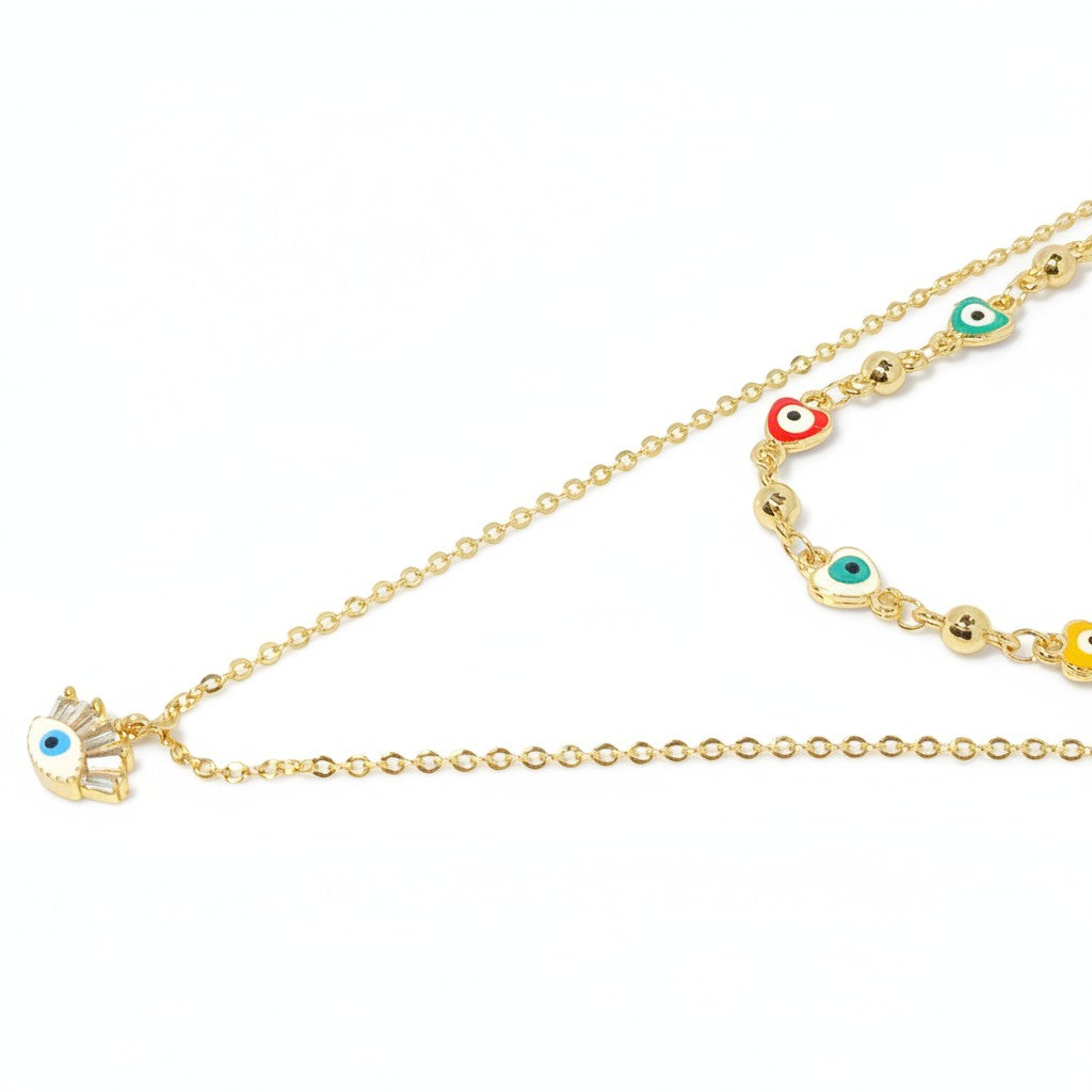 CM - Cadenas Doble - Oro Laminado 14k