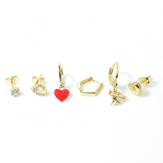 CM - Set Aros - Oro Laminado 14k