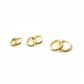 CM - Set Aros - Oro Laminado 14k