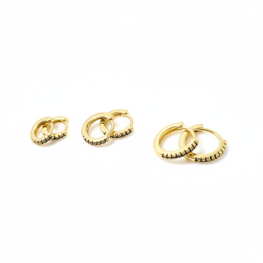 CM - Set Aros - Oro Laminado 14k