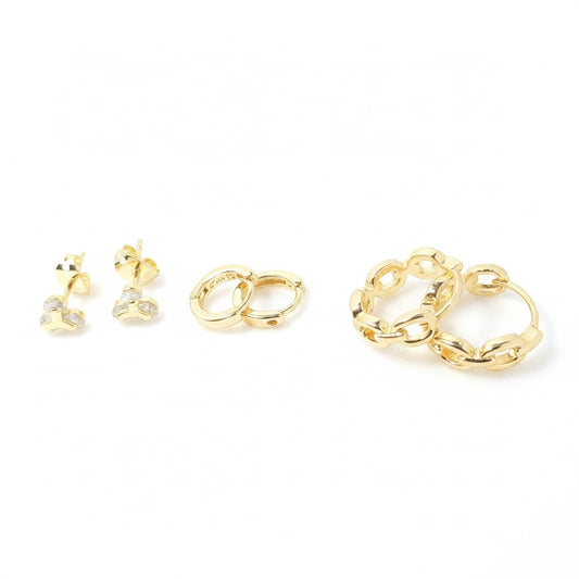 CM -  Set Aros - Oro Laminado 14k