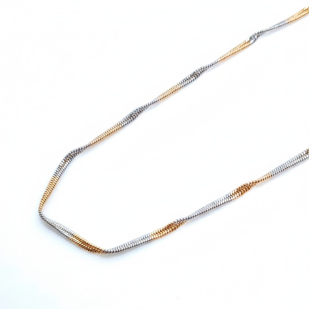 XUPING - Cadenas - Oro Laminado Blanco y 18K