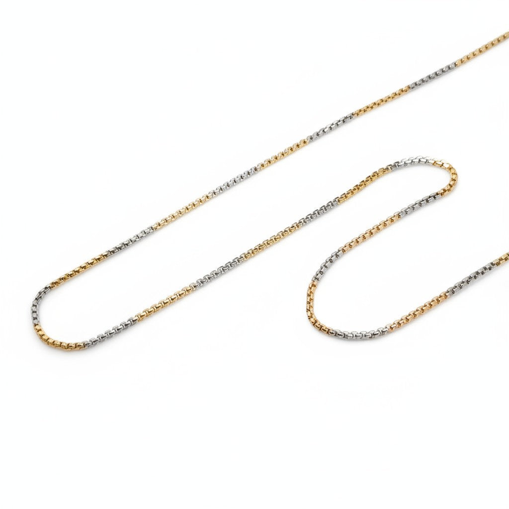 XUPING - Cadenas - Oro Laminado Blanco y 18K