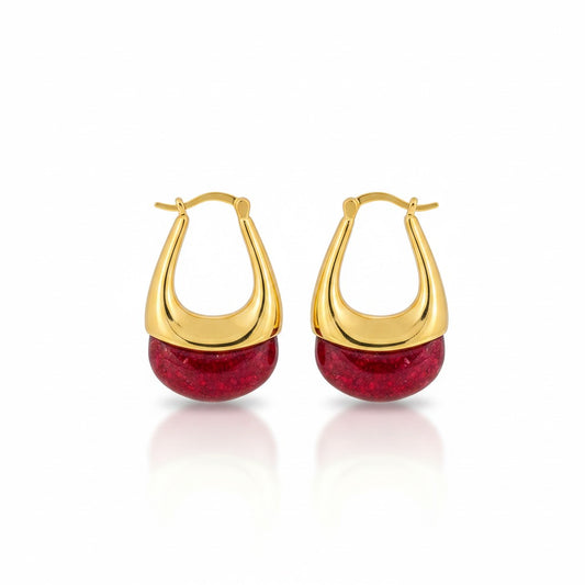 HUANG - Aros - Oro Laminado 14k