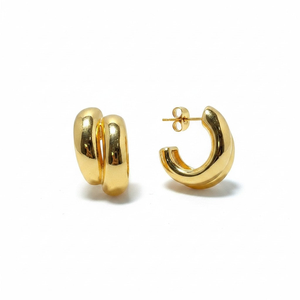 HUANG - Aros - Oro Laminado 14k