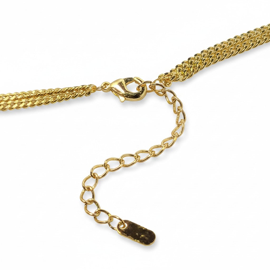 CM - Cadenas Doble - Oro Laminado 14k