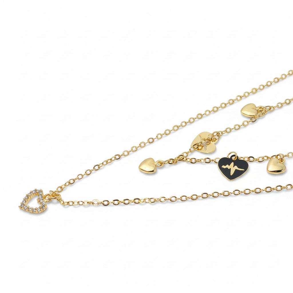 CM - Cadenas Doble - Oro Laminado 14k