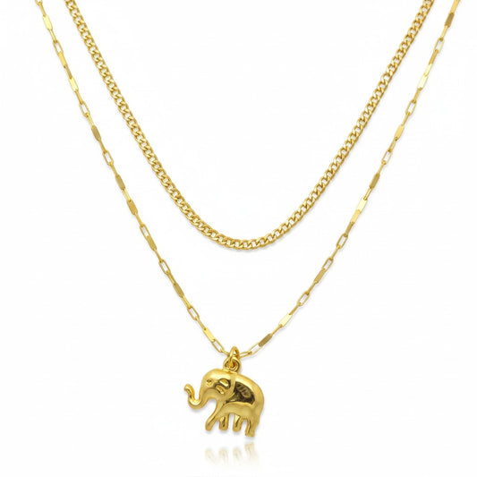 CM - Cadenas Doble - Oro Laminado 14k