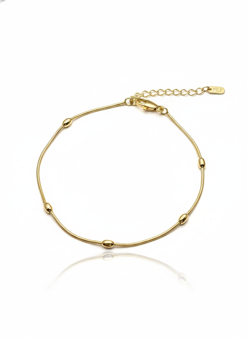 CM - Tobillera - Oro Laminado 14k