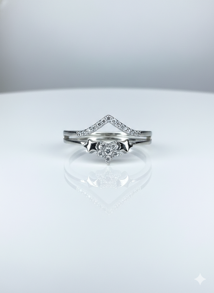 XUPING - Anillos - Oro Laminado Blanco