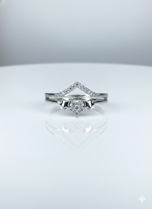 XUPING - Anillos - Oro Laminado Blanco