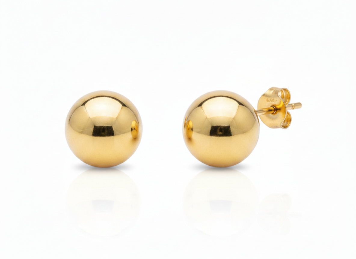 CM - Aros - Balin Liso - Oro Laminado 14k