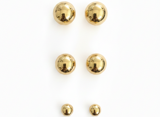 CM - Aros - Balin Liso - Oro Laminado 14k