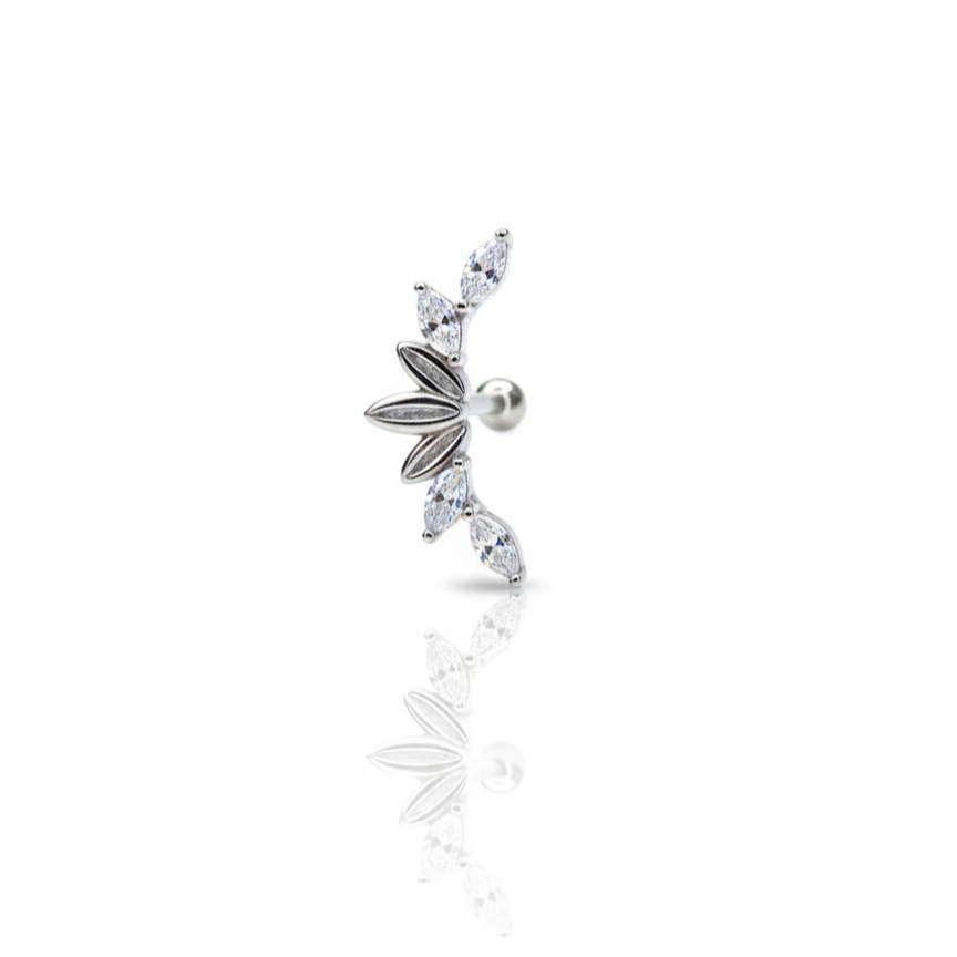 XUPING - Piercing - Oro Laminado Blanco